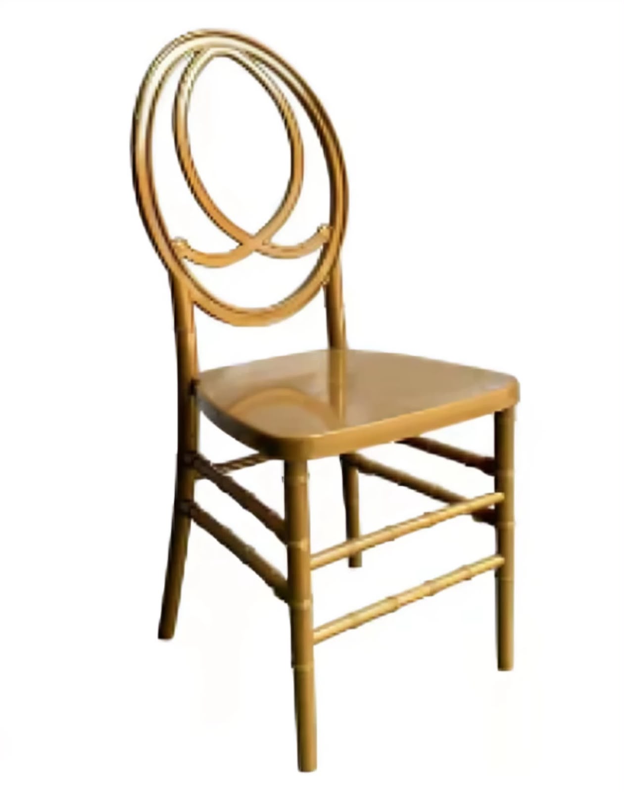 Phoenix Chairs — gold phoenix chair with oval open back